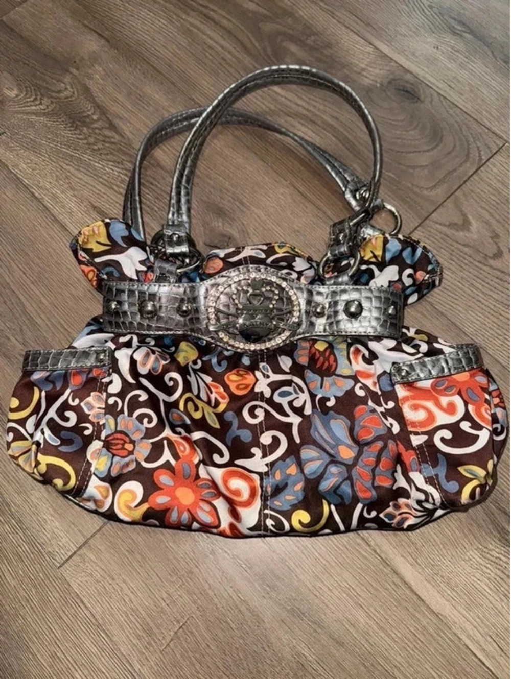 Y2K kathy van zeeland multicolor purse